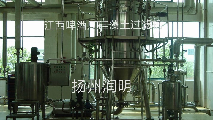 硅藻土過濾機(jī)在江西啤酒廠使用現(xiàn)場